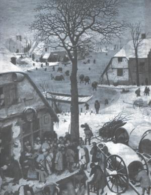 Pieter Breughel: Sčítání lidu v Betlémě