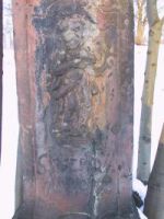 Pieta v Pulečném - detail podstavce 1 - sv.Josef
